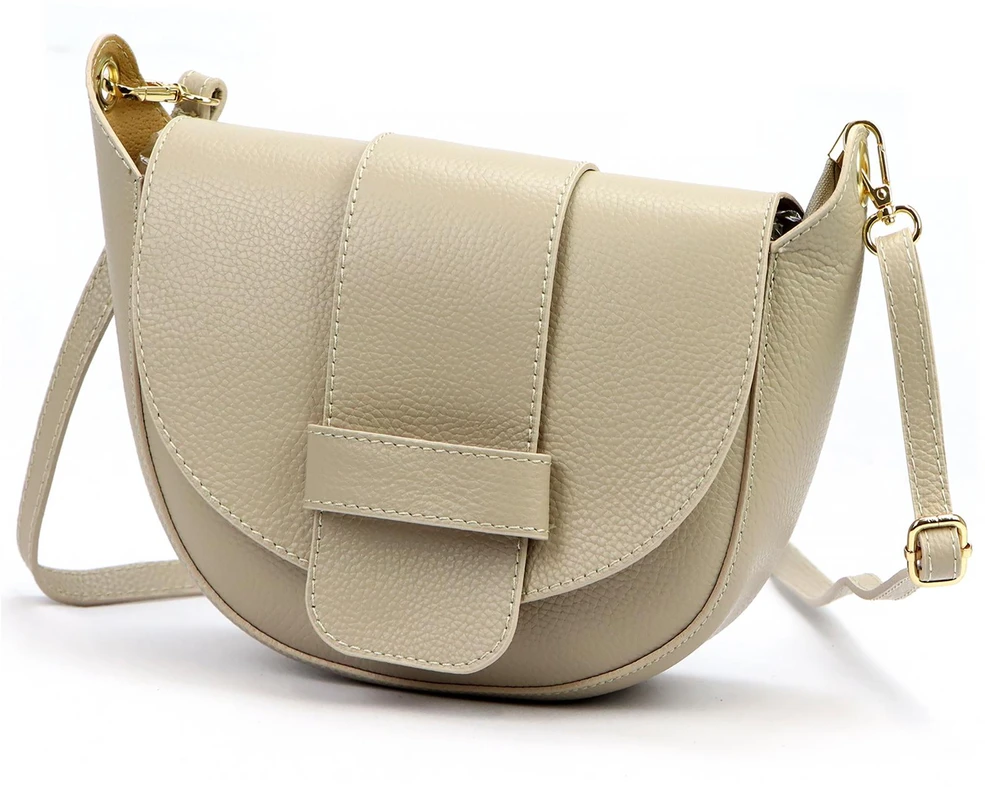 Vera Pelle Torebka Damska Listonoszka Skóra Naturalna Mała Crossbody