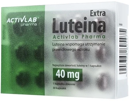 Lutein Extra 40 mg 30 kapsulių - akių sveikatos papildas
