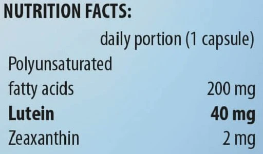 Lutein Extra 40 mg 30 kapsulių - akių sveikatos papildas