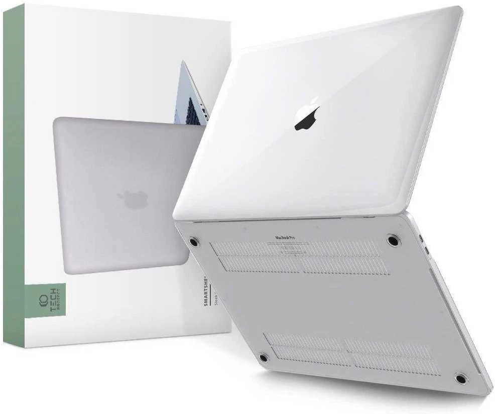 Tech-Protect SmartShell dėklas Apple MacBook Pro 14" M1 / ​​M2 / M3 2021-2023 – skaidrus