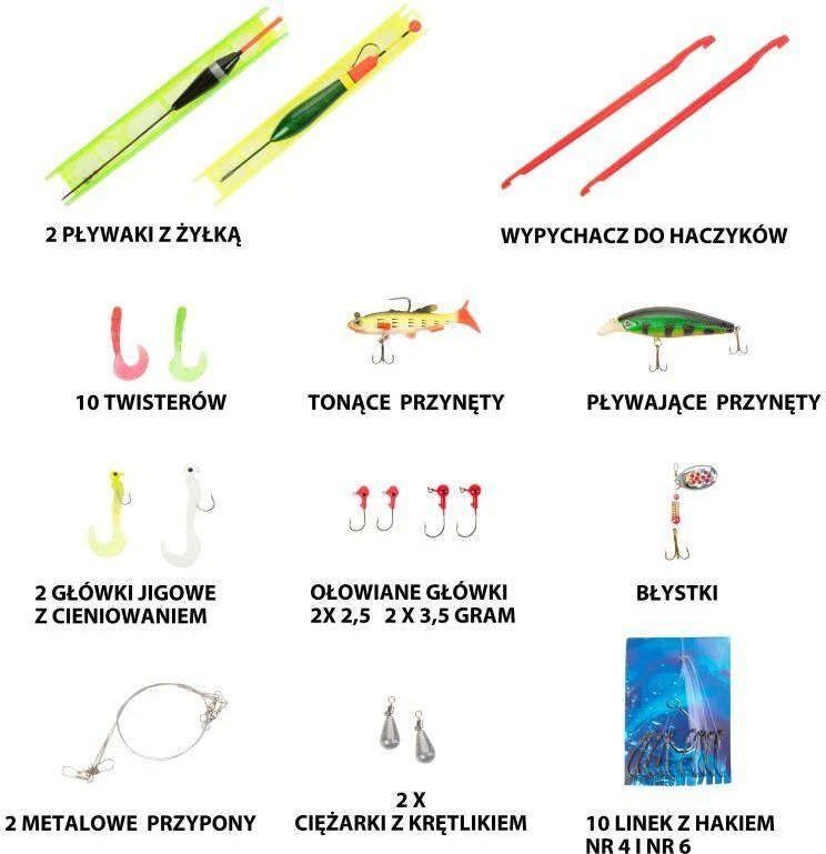 Aktivo „MacGyver“ Didžioji Žuvų Meškeriojimo Rinkinys 41 vnt. 102279
