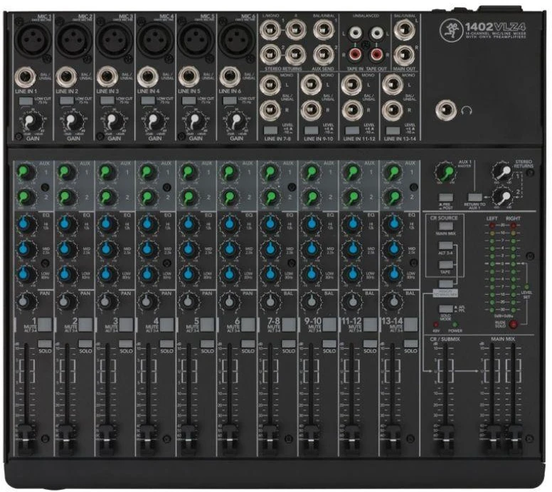 MCK Mackie 1402VLZ4 14 kanalai 20 – 50000 Hz Juoda