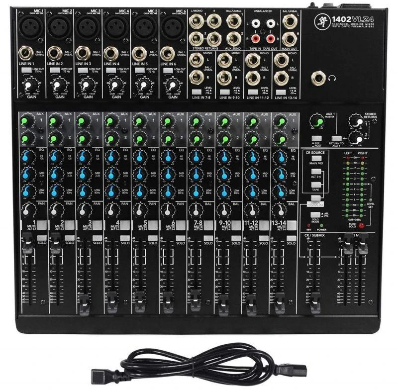 MCK Mackie 1402VLZ4 14 kanalai 20 – 50000 Hz Juoda