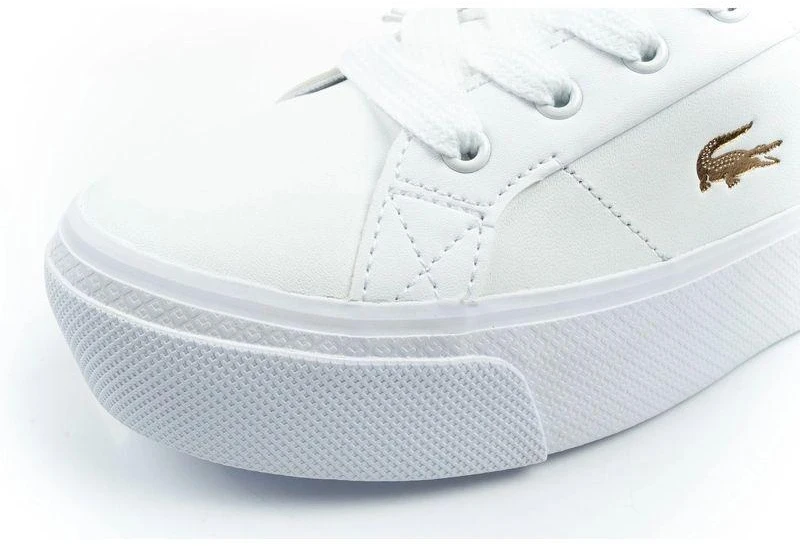 Madingi balti moteriški sportiniai bateliai Lacoste Ziane Platform 126