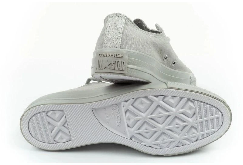 Madingi ir patogūs pilki moteriški Converse Chuck Taylor All Star laisvalaikio bateliai