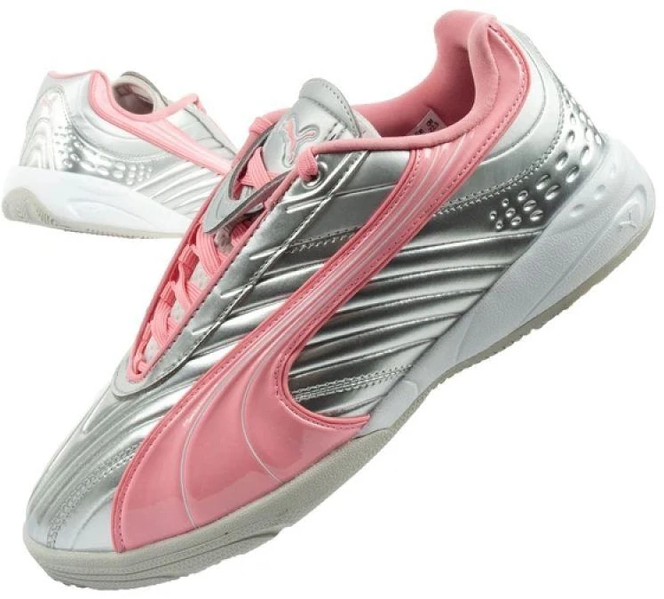 Madingi jaunimo sportiniai bateliai Puma V-S2 Goalgetter, sidabriniai