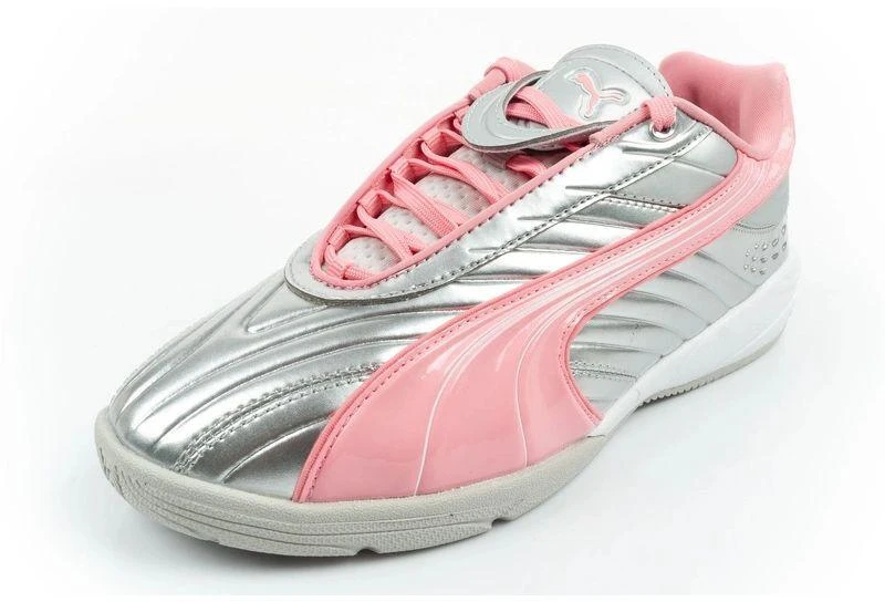 Madingi jaunimo sportiniai bateliai Puma V-S2 Goalgetter, sidabriniai