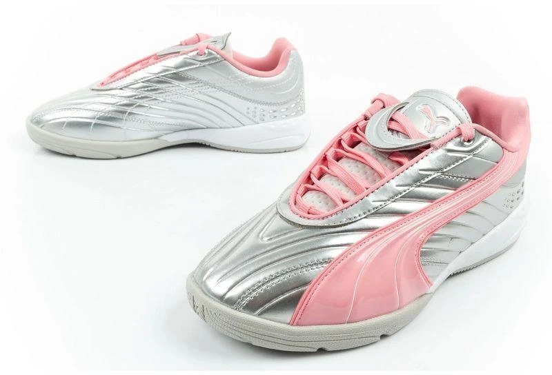 Madingi jaunimo sportiniai bateliai Puma V-S2 Goalgetter, sidabriniai