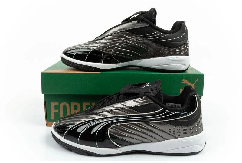 Madingi jaunimo sportiniai bateliai Puma V-S2 Goalgetter, sidabriniai