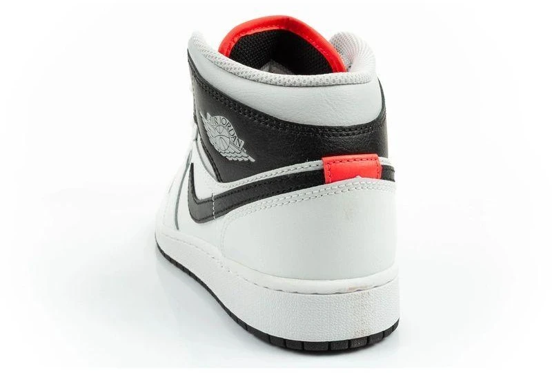 Madingi moteriški Nike Air Jordan 1 aukštakulniai sportiniai bateliai, balti su juoda