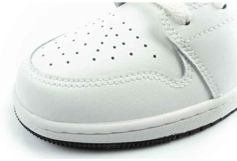 Madingi moteriški Nike Air Jordan 1 aukštakulniai sportiniai bateliai, balti su juoda
