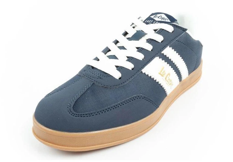 Madingi, patogūs, ilgaamžiai moteriški Lee Cooper laisvalaikio bateliai, tamsiai mėlynos spalvos