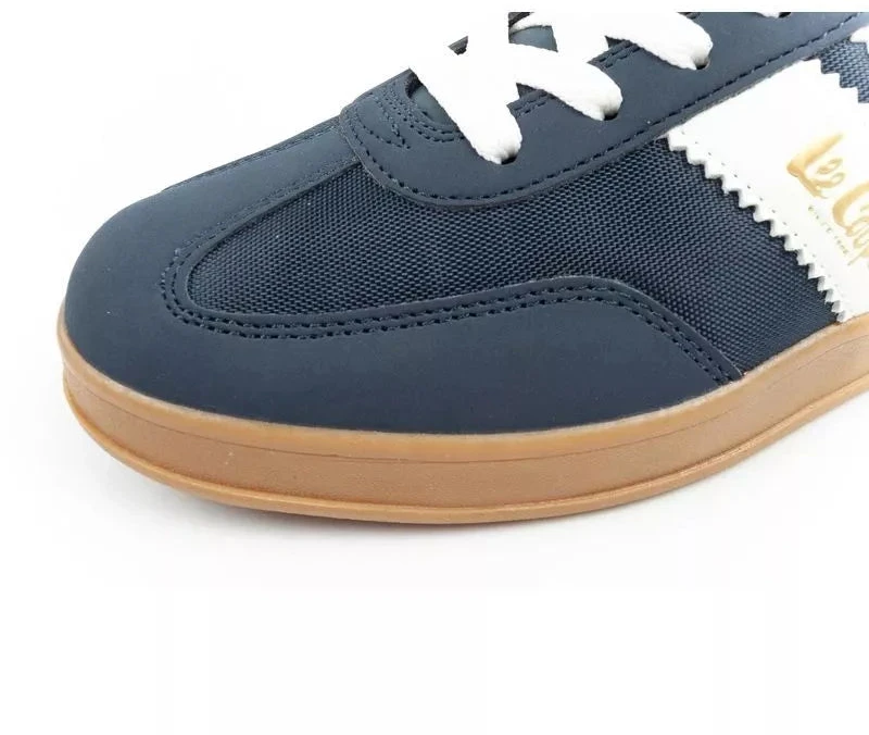 Madingi, patogūs, ilgaamžiai moteriški Lee Cooper laisvalaikio bateliai, tamsiai mėlynos spalvos