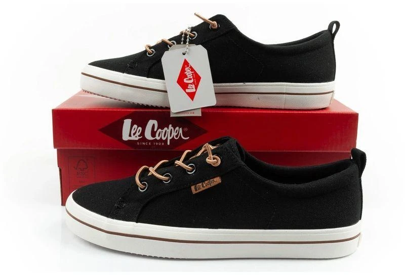 Madingi, patogūs juodi Lee Cooper moteriški sportiniai bateliai