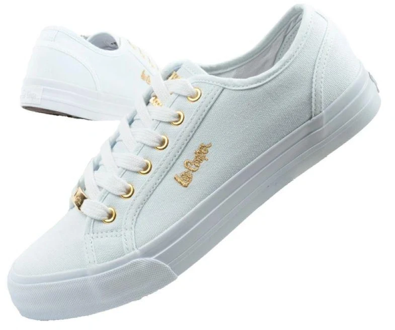 Madingi, patogūs Lee Cooper moteriški sportiniai bateliai, balti