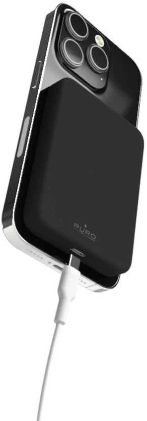 Nezatříděno Puro Elektrik Puro Mini Power Mag 4200mAh Power Bank su MagSafe USB-C - juodos spalvos