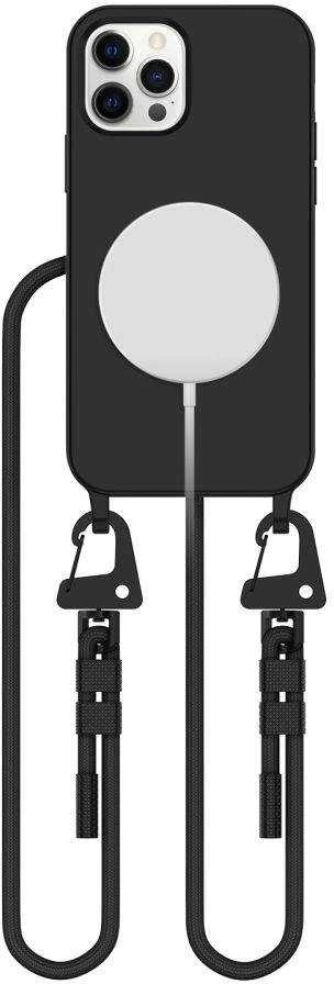 Tech-Protect MAGNECKLACE MagSafe Apple iPhone 12 / 12 Pro dėklas telefonui juodos spalvos