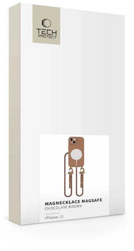 Tech-Protect MAGNECKLACE MagSafe Apple iPhone 15 dėklas telefonui rudos spalvos