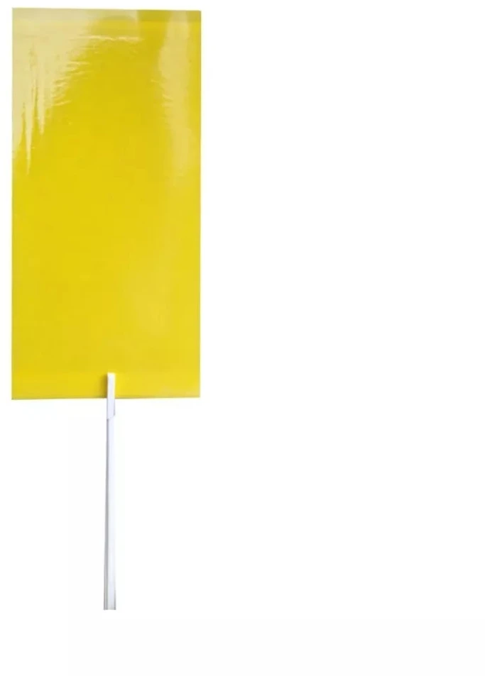 Magnet start yellow (7x14cm) baltasparnių, blakučių, amarų gaudyklės, 12 vnt