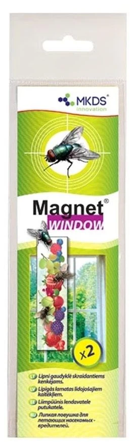 Mkds Lipni skraidančių kenkėjų gaudyklė- MAGNET WINDOW, 2 vnt