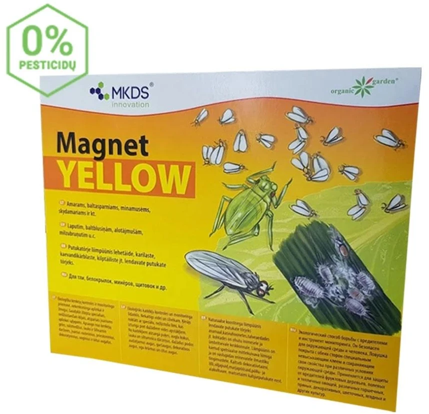 Mkds Baltasparnių, skydamarių, amarų gaudyklė MAGNET Geltonas