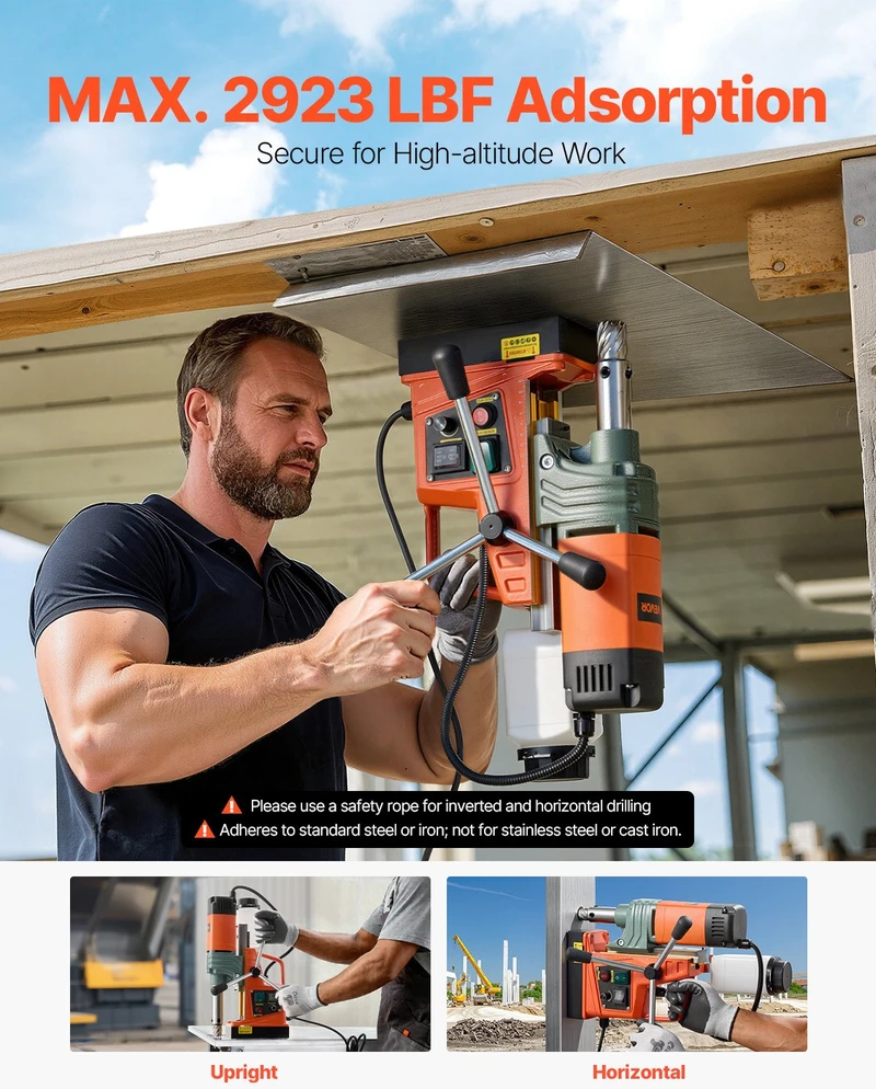 VEVOR Magnetinis gręžtuvas metalui, 1450 W