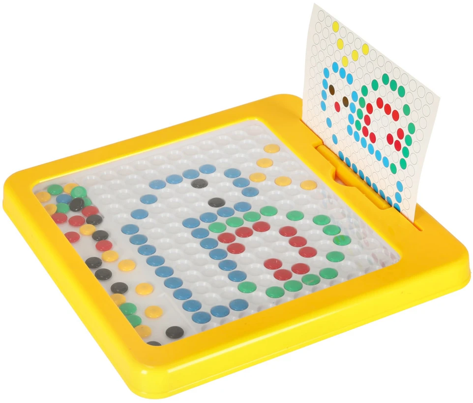 Ikonka Magnetinės montessori lentos taškai geltoni