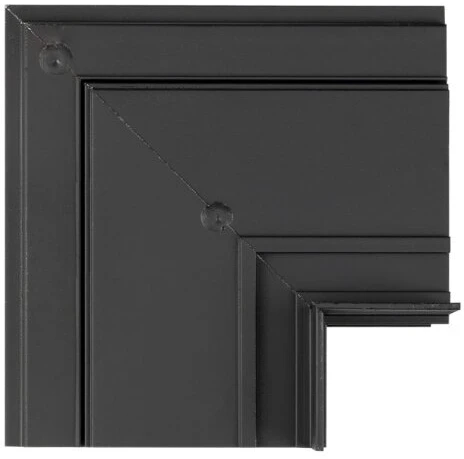 Magnetinės sistemos bėgelio kampinis sujungimas OPTONICA R35-A, juodas
