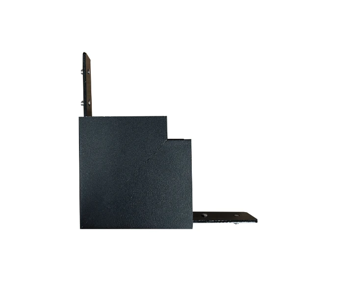 Magnetinės sistemos VIOKEF MAGNETIC paviršinis vertikalus L formos sujungimas, juodas, 02/0213