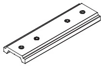 Magnetinio bėgelio ZAMBELIS pakabinimo rinkinys, juodas, komplekte 2vnt., 20102-B
