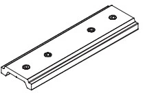 Magnetinio bėgelio ZAMBELIS pakabinimo rinkinys, juodas, komplekte 2vnt., 20102