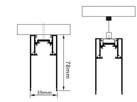 Magnetinis bėgelis OPTONICA S35, baltas, 2m