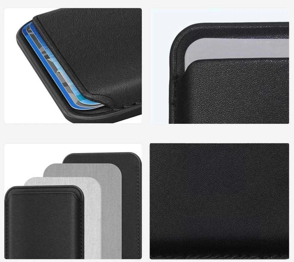 Tech-Protect MagWallet Magsafe dėklas su universalia magnetine kortele arba dokumentų laikikliu - juodas