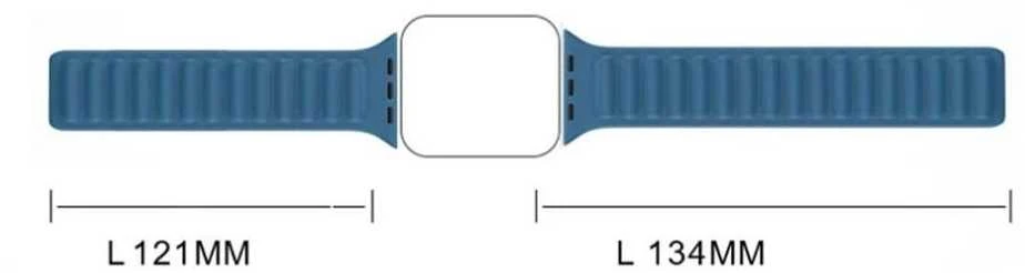 Hurtel Magnetic apyrankė laikrodžiui Apple Watch 7/8/9 41mm Magnetic Wristband Bracelet Bracelet raudonos spalvos