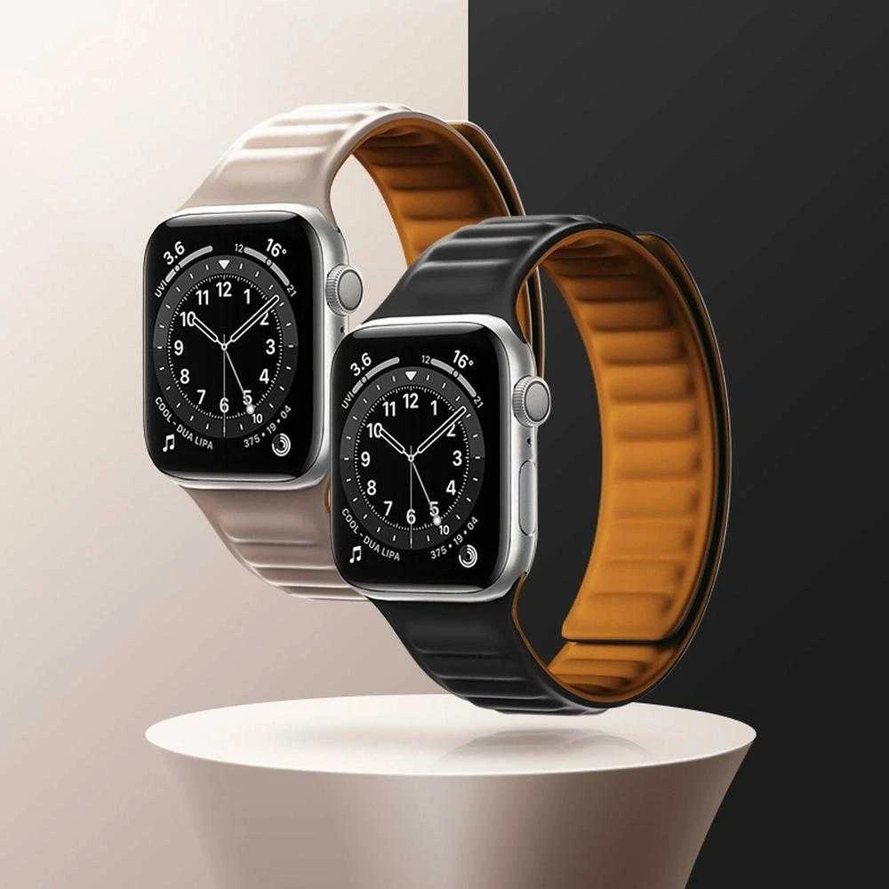 Hurtel Magnetic apyrankė laikrodžiui Apple Watch 7 7/8/9 45mm Magnetic Wristband Bracelet Bracelet raudonos spalvos