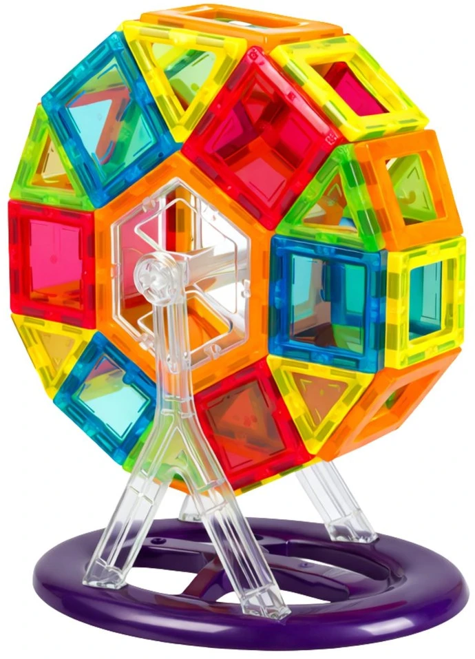 Lean Toys Magnetiniai blokeliai, 70 vnt., edukacinis rinkinys