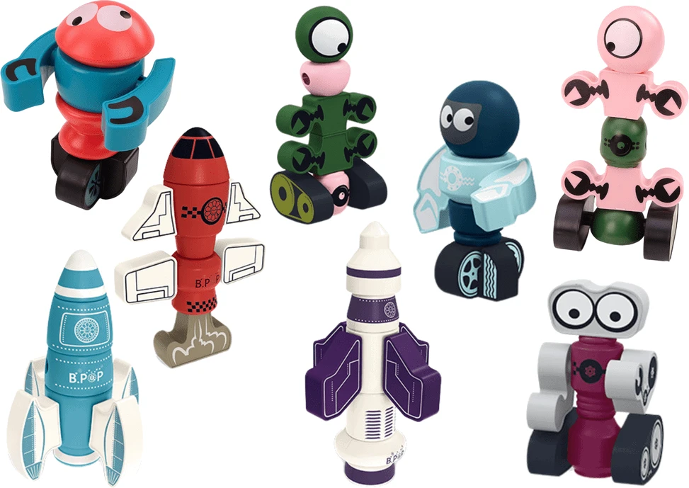 Lean Toys Konstruktoriaus figūrėlių rinkinys, 56 vnt.