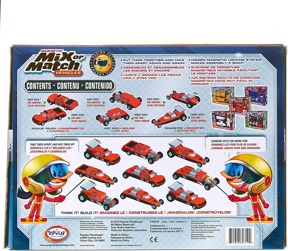 Malik Magnetinis konstruktorius „Mix or Match RACE“