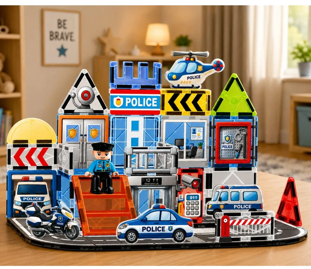 Lean Toys Magnetiniai blokeliai 44 vnt.