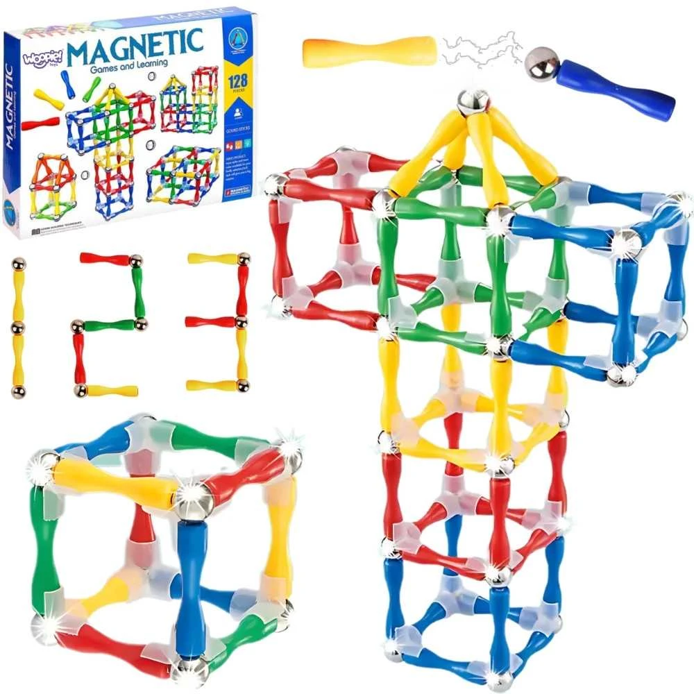 Magnetinis konstruktorius Woopie 3D XXL 128 vnt