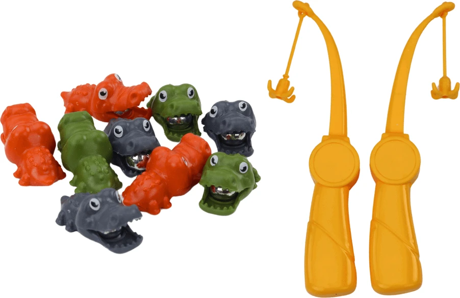 Magnetinis žuvų gaudymo žaidimas Lean Toys, rudas