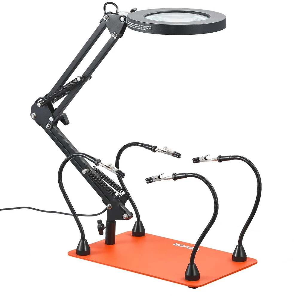 VEVOR Magnetinė litavimo stotis su LED lempa