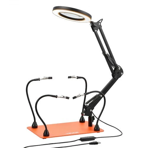 VEVOR Magnetinė litavimo stotis su LED lempa