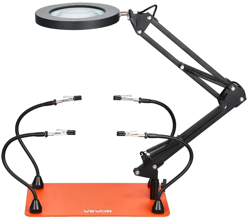 VEVOR Magnetinė litavimo stotis su LED lempa