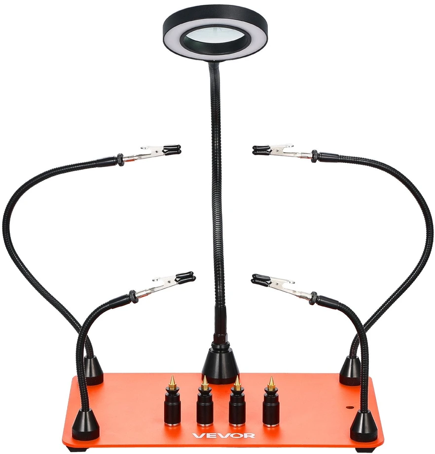 VEVOR Magnetinė litavimo stotelė su LED lempa