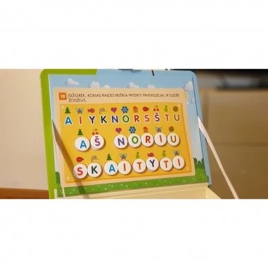 Magnetinis RAIDYNAS su užduotėlėmis
