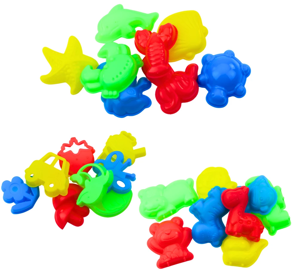 Dėlionė Lean Toys Kinetinio Smėlio Rinkinys 3kg su Formelėmis ir Pripučiama Lenta
