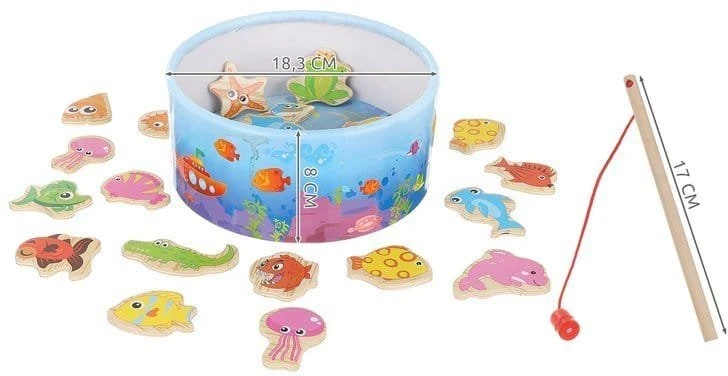 Kruzzel ISO TRADE Žaidimas „Žvejyba“ magnetinis, 22 vnt.