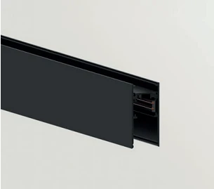 Magnetinių sistemų paviršinis bėgelis TRACK 48V SURFACE, juodas, 2m