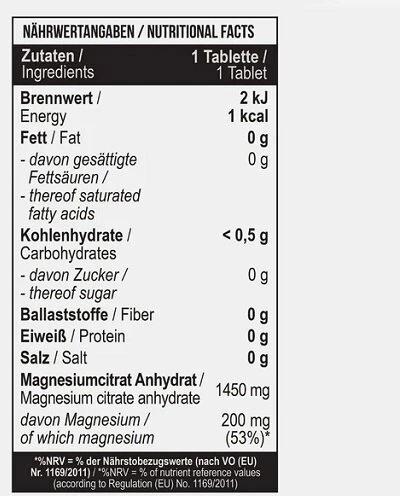 Magnio citrato tabletės MST 180 tablečių